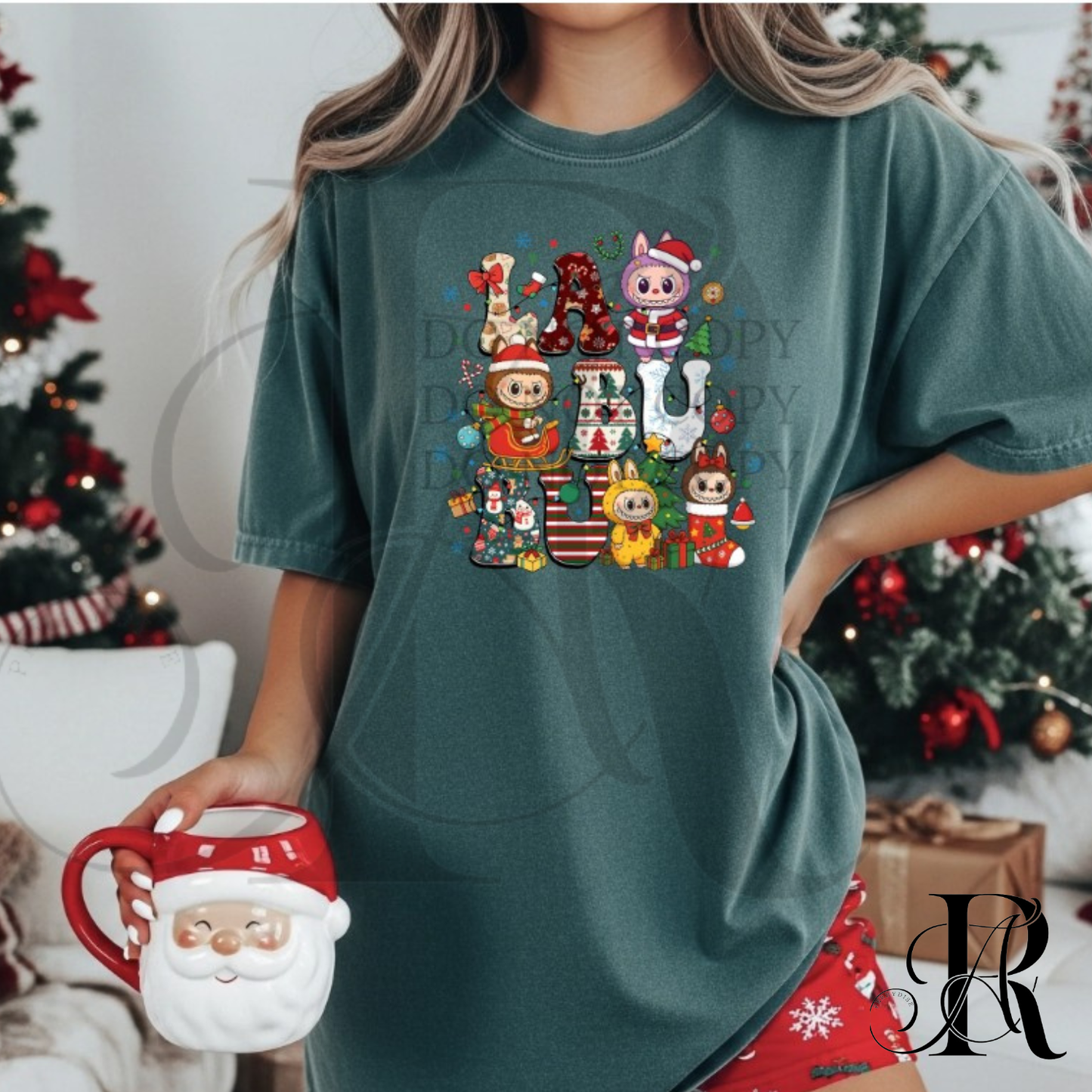 Labubu Merry Christmas Sweatshirt | Cute Labubu Holiday Graphic Pullover
