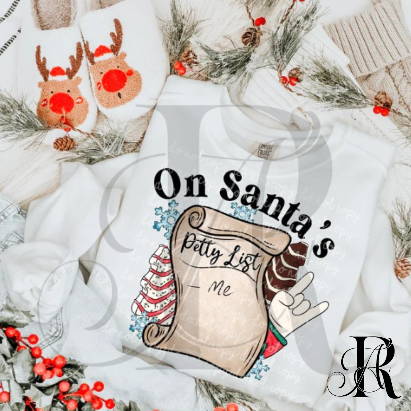On Santa’s Petty List Christmas Sweatshirt