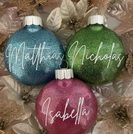 Personalized Christmas Name Ornaments – Custom Holiday Keepsake