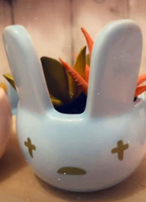 Bad Bunny Artificial Planter – Trendy Music-Inspired Home Decor