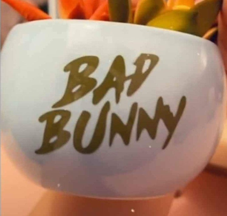 Bad Bunny Artificial Planter – Trendy Music-Inspired Home Decor