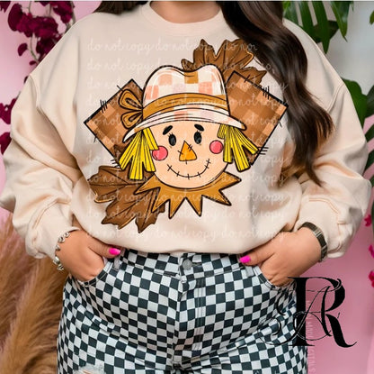 Cozy Fall Scarecrow Sweatshirt 🍂✨