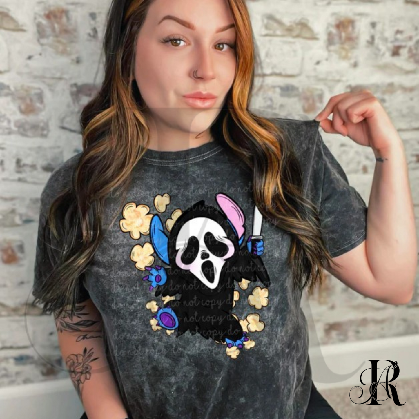 Popcorn Killer Graphic Tee – Cute Horror Movie Night Shirt