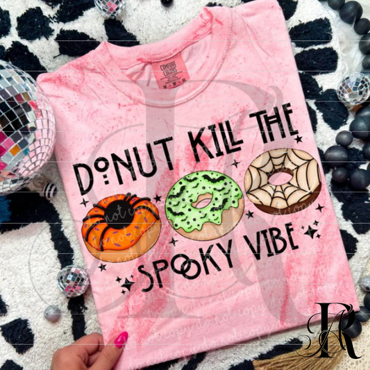 Donut Kill the Spooky Vibe Halloween Shirt – Cute & Funny Halloween Tee