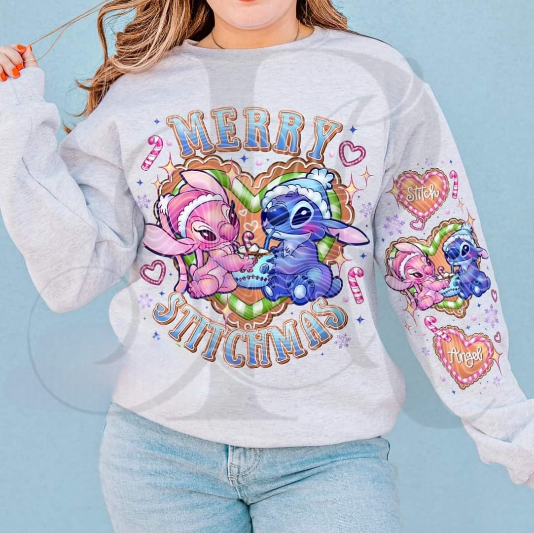 Merry Stitchmas Sweatshirt | Cute Christmas Crewneck