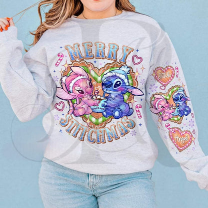 Merry Stitchmas Sweatshirt | Cute Christmas Crewneck