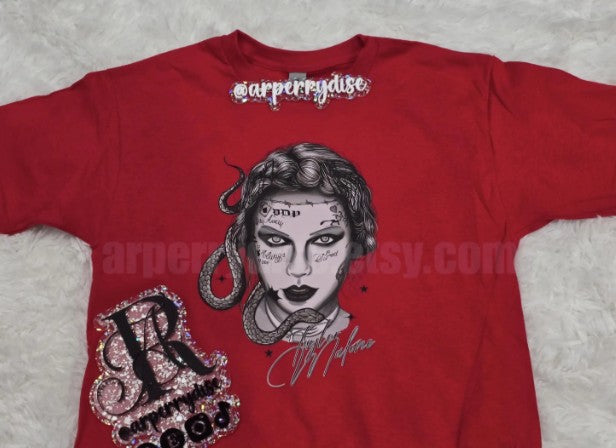 Taylor Malone Tattoo-Inspired Graphic Tee – Snake & Ink Art Shirt