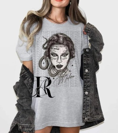 Taylor Malone Tattoo-Inspired Graphic Tee – Snake & Ink Art Shirt