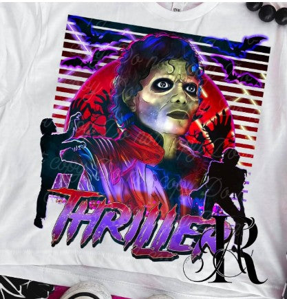 Thriller Retro Graphic Tee – Horror Dance Tribute Shirt