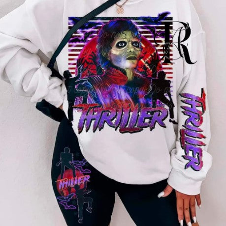 Thriller Retro Graphic Tee – Horror Dance Tribute Shirt