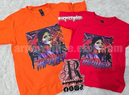 Thriller Retro Graphic Tee – Horror Dance Tribute Shirt