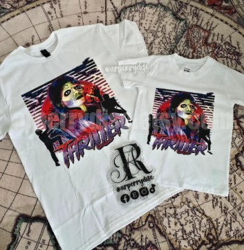 Thriller Retro Graphic Tee – Horror Dance Tribute Shirt