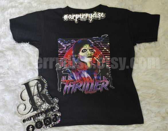 Thriller Retro Graphic Tee – Horror Dance Tribute Shirt