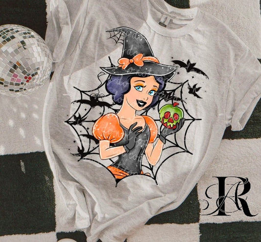 Spooky Snow Witch Halloween T-Shirt